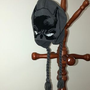 Gray Batman Mask Hat